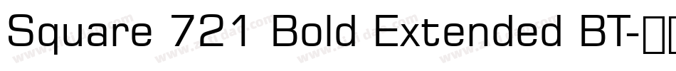 Square 721 Bold Extended BT字体转换